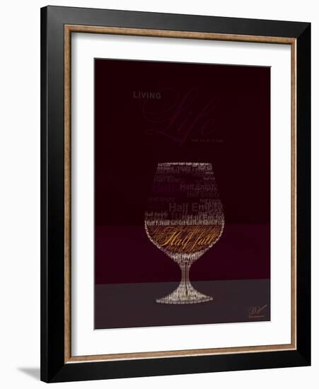 Life Half Full Half Empty-Dominique Vari-Framed Premium Giclee Print