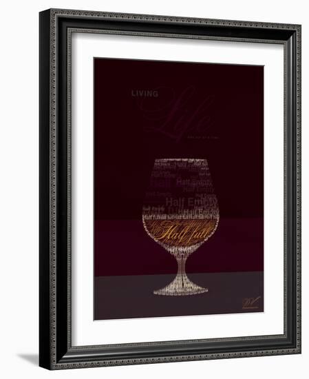 Life Half Full Half Empty-Dominique Vari-Framed Premium Giclee Print