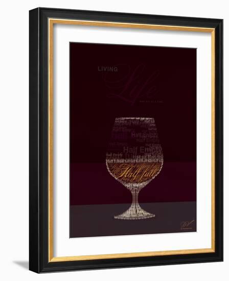 Life Half Full Half Empty-Dominique Vari-Framed Premium Giclee Print