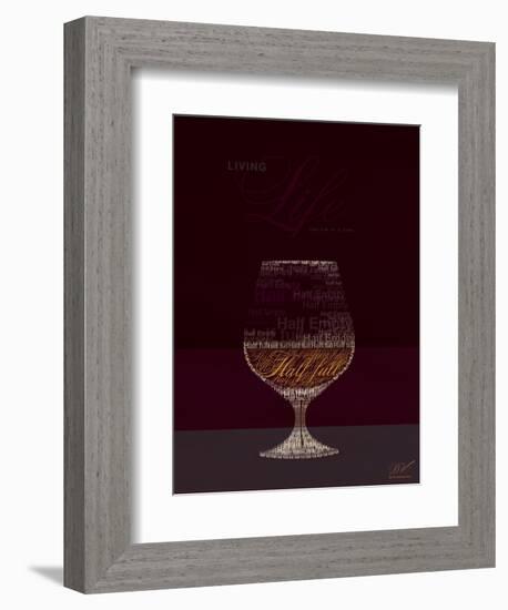 Life Half Full Half Empty-Dominique Vari-Framed Art Print