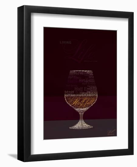 Life Half Full Half Empty-Dominique Vari-Framed Art Print