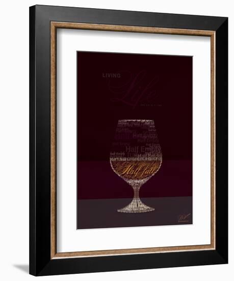 Life Half Full Half Empty-Dominique Vari-Framed Art Print