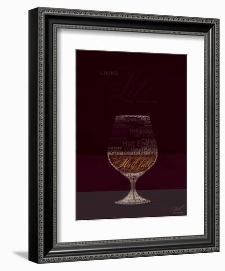 Life Half Full Half Empty-Dominique Vari-Framed Art Print