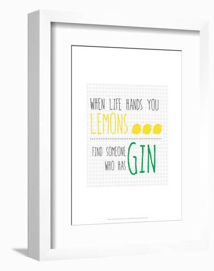 Life Hands You Lemons - Wink Designs Contemporary Print-Michelle Lancaster-Framed Giclee Print