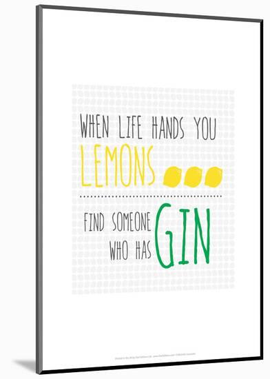 Life Hands You Lemons - Wink Designs Contemporary Print-Michelle Lancaster-Mounted Giclee Print