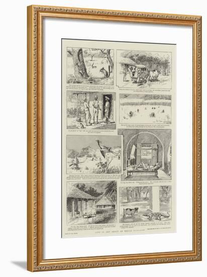 Life in and About an Indian Bungalow-Paul Destez-Framed Giclee Print