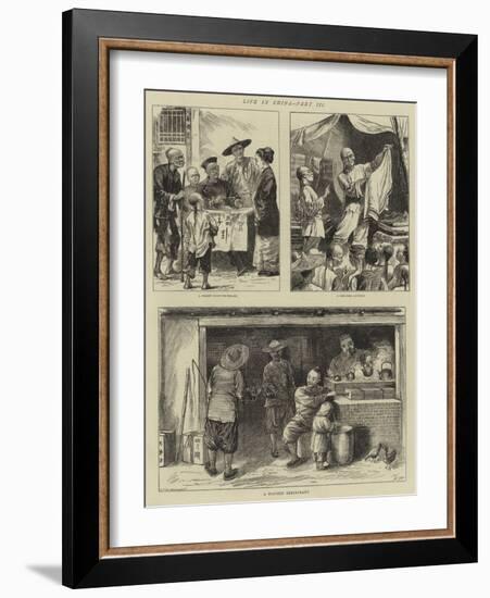 Life in China, Part III-Henry Woods-Framed Giclee Print