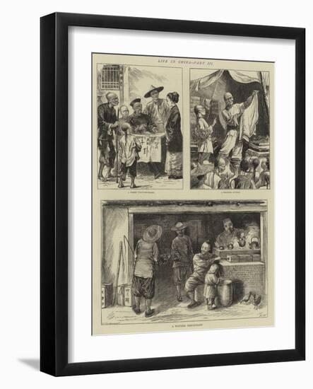 Life in China, Part III-Henry Woods-Framed Giclee Print