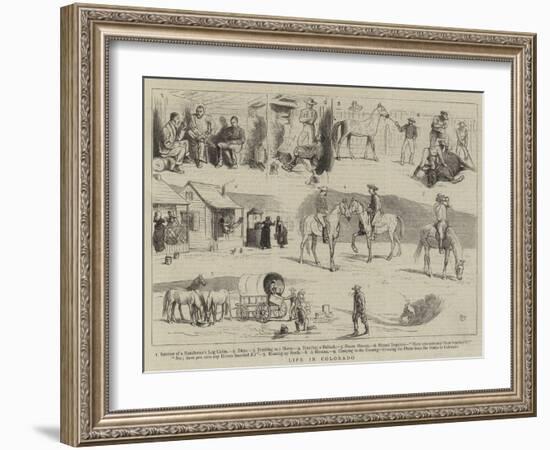 Life in Colorado-Alfred Chantrey Corbould-Framed Giclee Print