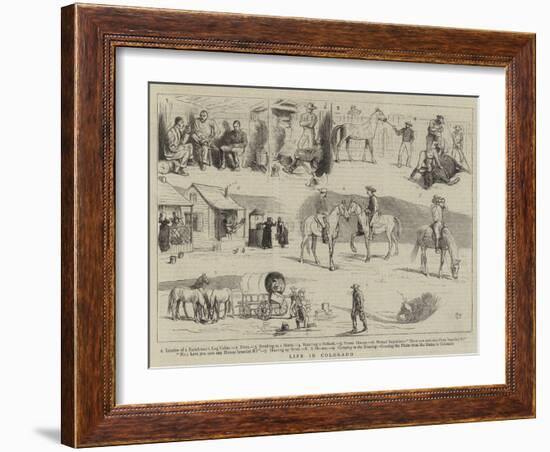 Life in Colorado-Alfred Chantrey Corbould-Framed Giclee Print