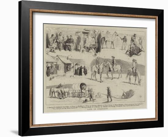 Life in Colorado-Alfred Chantrey Corbould-Framed Giclee Print