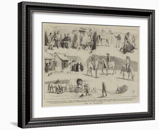 Life in Colorado-Alfred Chantrey Corbould-Framed Giclee Print