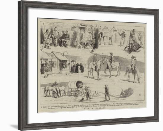 Life in Colorado-Alfred Chantrey Corbould-Framed Giclee Print