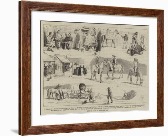 Life in Colorado-Alfred Chantrey Corbould-Framed Giclee Print