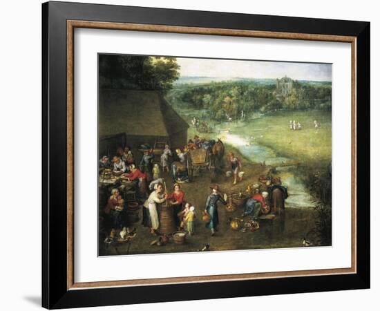 Life in Countryside-Jan Brueghel the Elder-Framed Giclee Print