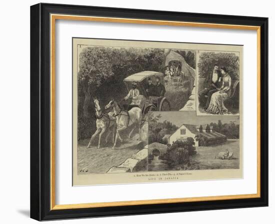 Life in Jamaica-John Charles Dollman-Framed Giclee Print