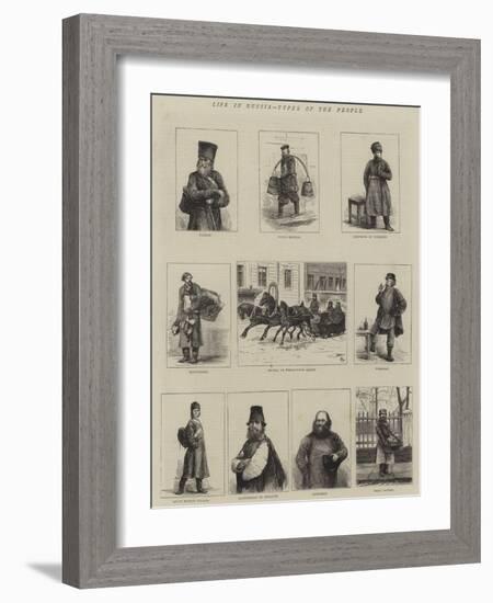 Life in Russia, Types of the People-Alfred Chantrey Corbould-Framed Giclee Print