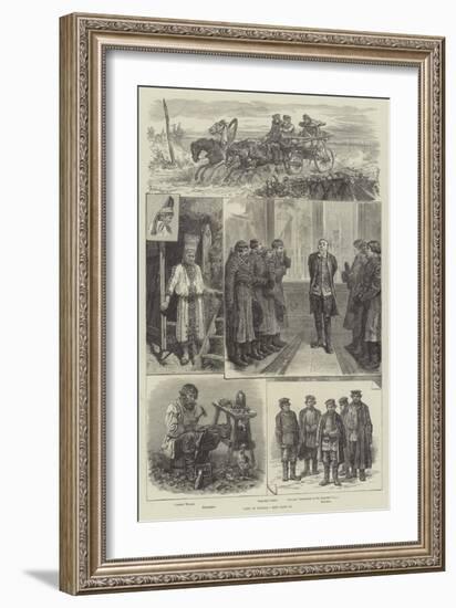 Life in Russia-Johann Nepomuk Schonberg-Framed Giclee Print