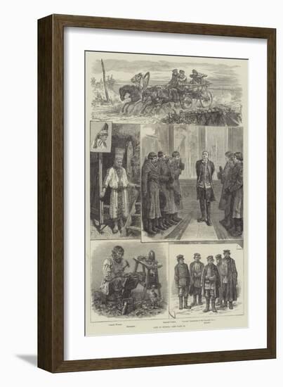 Life in Russia-Johann Nepomuk Schonberg-Framed Giclee Print