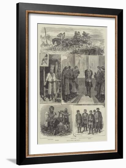 Life in Russia-Johann Nepomuk Schonberg-Framed Giclee Print