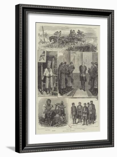 Life in Russia-Johann Nepomuk Schonberg-Framed Giclee Print