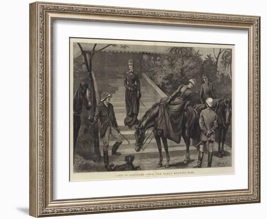 Life in Southern India, the Early Morning Ride-Arthur Hopkins-Framed Giclee Print