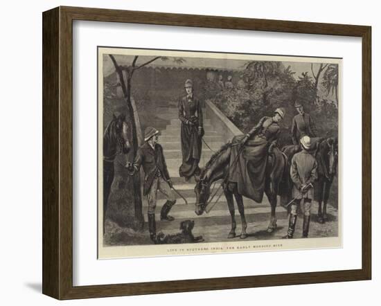 Life in Southern India, the Early Morning Ride-Arthur Hopkins-Framed Giclee Print