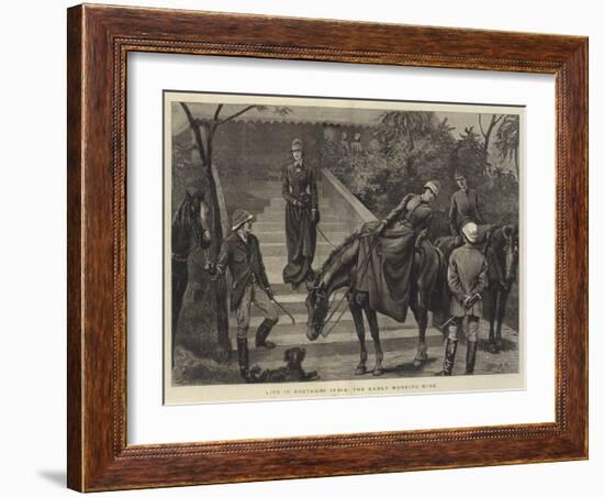 Life in Southern India, the Early Morning Ride-Arthur Hopkins-Framed Giclee Print