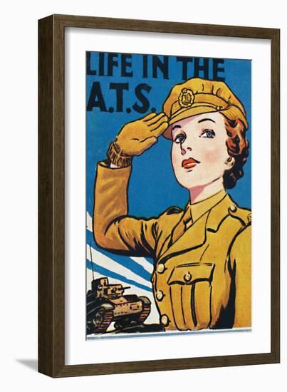 'Life in the A.T.S.', 1940-Unknown-Framed Giclee Print