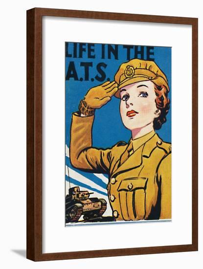 'Life in the A.T.S.', 1940-Unknown-Framed Giclee Print