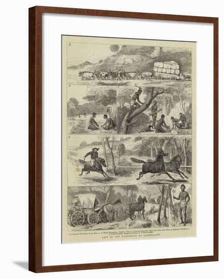 Life in the Backwoods of Queensland-Alfred Chantrey Corbould-Framed Giclee Print