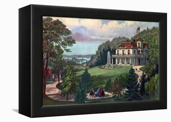 Life in the Country, Evening, 1862-Currier & Ives-Framed Premier Image Canvas