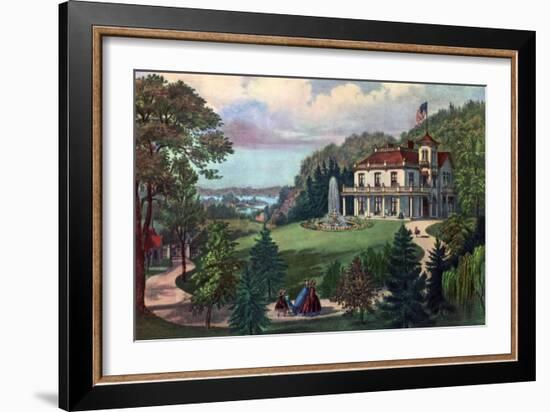 Life in the Country, Evening, 1862-Currier & Ives-Framed Giclee Print