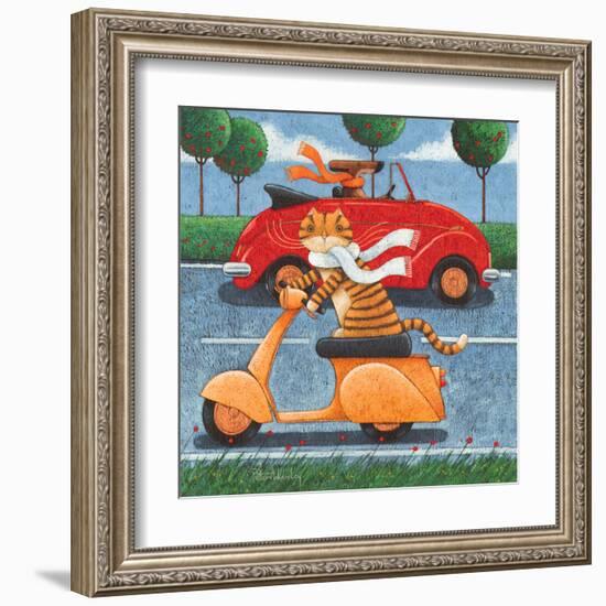 Life in the Fast Lane-Peter Adderley-Framed Art Print