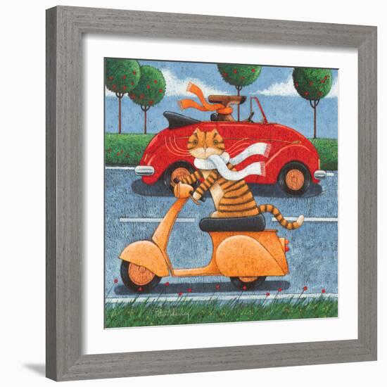 Life in the Fast Lane-Peter Adderley-Framed Art Print