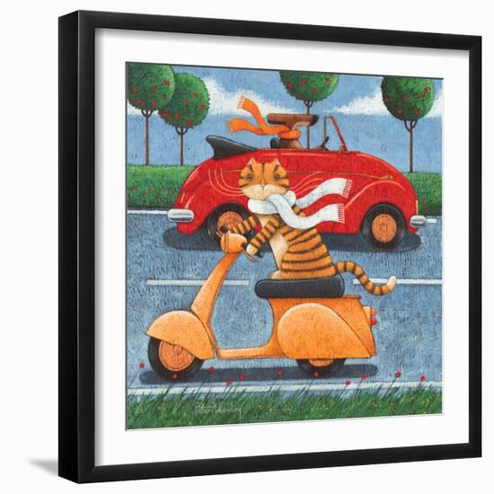 Life in the Fast Lane-Peter Adderley-Framed Art Print