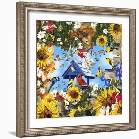 Life in the Garden-William Vanderdasson-Framed Giclee Print