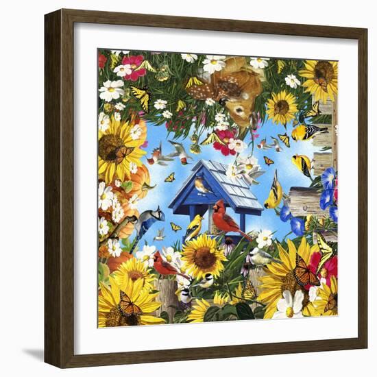 Life in the Garden-William Vanderdasson-Framed Giclee Print