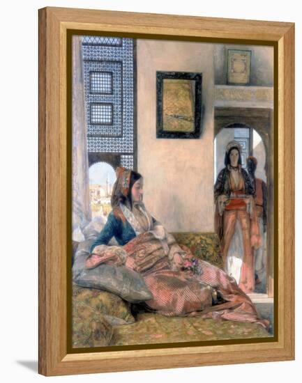 Life in the Hareem, 1858-John Frederick Lewis-Framed Premier Image Canvas