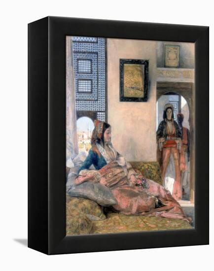 Life in the Hareem, 1858-John Frederick Lewis-Framed Premier Image Canvas