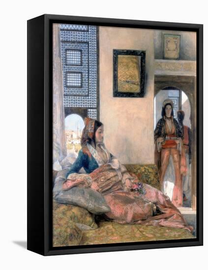 Life in the Hareem, 1858-John Frederick Lewis-Framed Premier Image Canvas