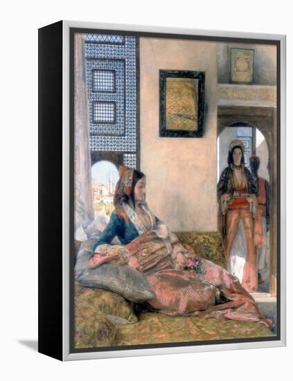 Life in the Hareem, 1858-John Frederick Lewis-Framed Premier Image Canvas