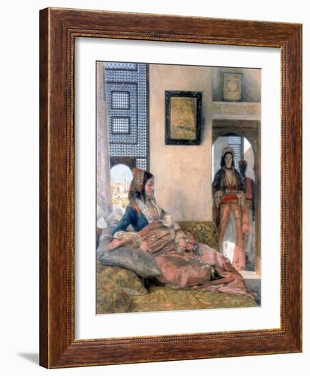 Life in the Hareem, 1858-John Frederick Lewis-Framed Giclee Print