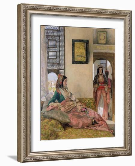 Life in the Harem, Cairo-John Frederick Lewis-Framed Giclee Print