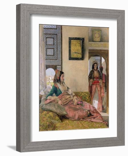 Life in the Harem, Cairo-John Frederick Lewis-Framed Giclee Print