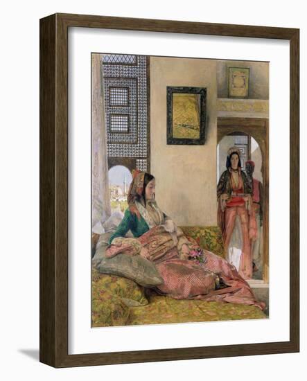 Life in the Harem, Cairo-John Frederick Lewis-Framed Giclee Print