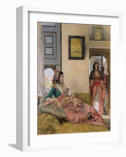 Life in the Harem, Cairo-John Frederick Lewis-Framed Giclee Print