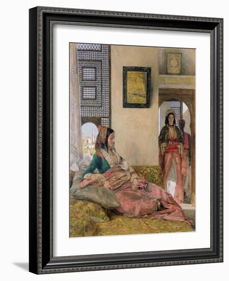 Life in the Harem, Cairo-John Frederick Lewis-Framed Giclee Print