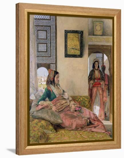 Life in the Harem, Cairo-John Frederick Lewis-Framed Premier Image Canvas