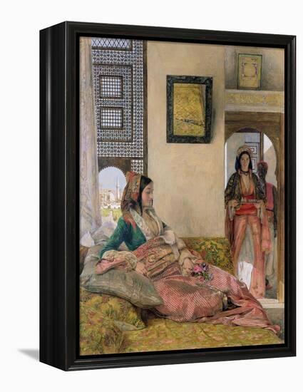 Life in the Harem, Cairo-John Frederick Lewis-Framed Premier Image Canvas